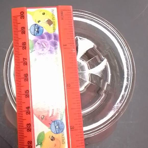 Teleflora Glass Made In France Clear Pink Frosted Raised Roses 6" Footed Vase - Picture 8 of 8